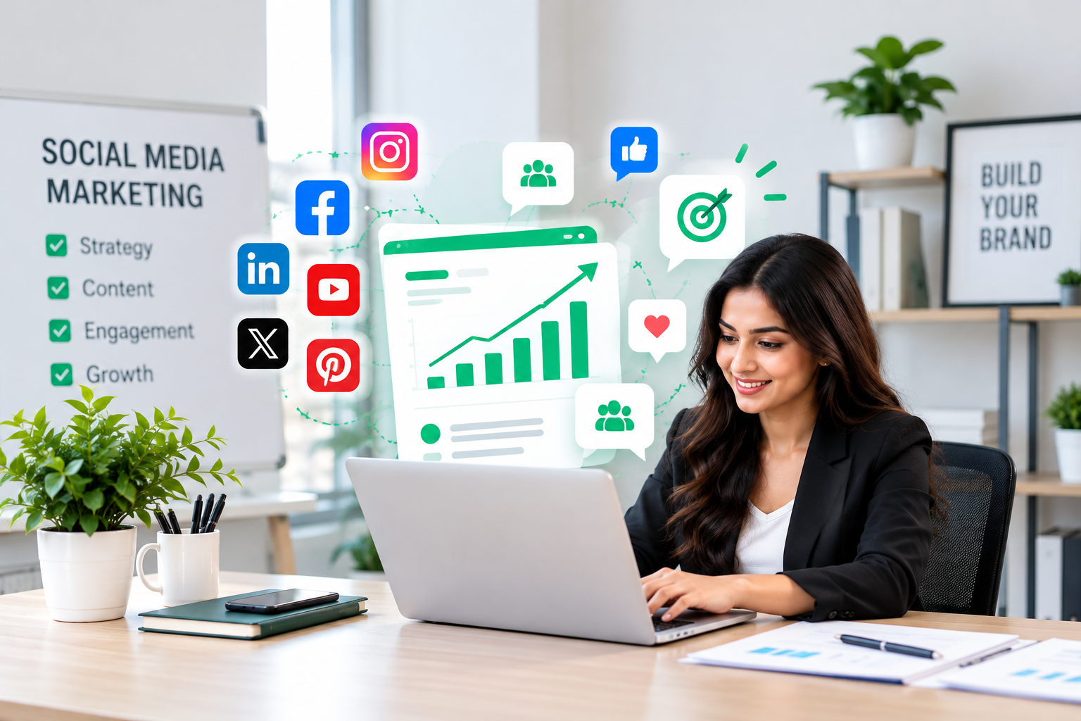 Social media marketing services for business growth